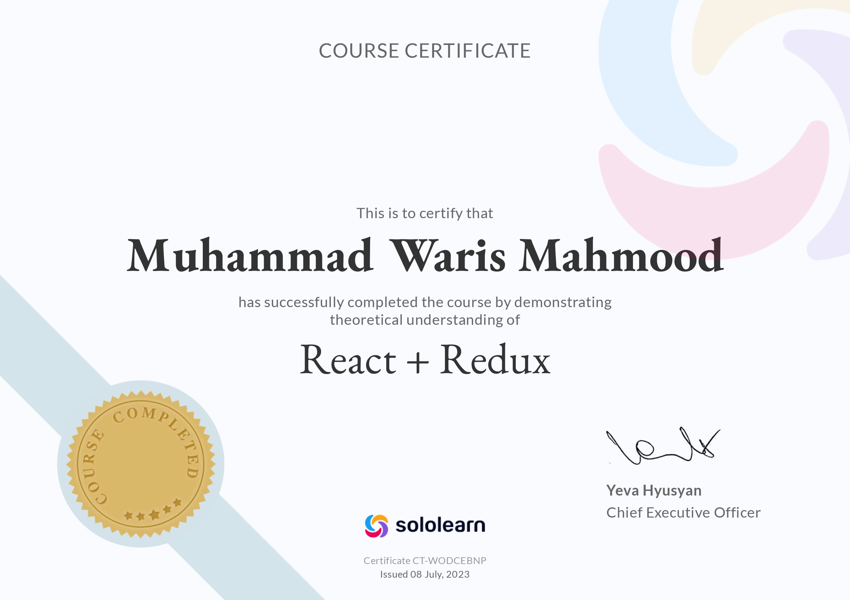 React