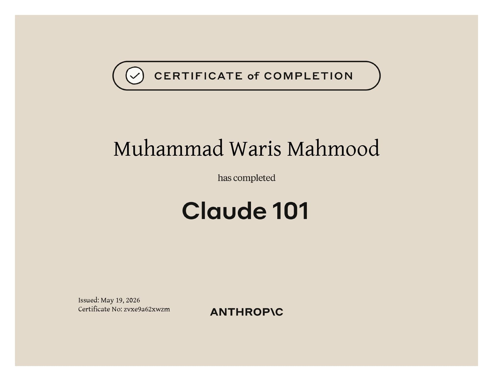Claude 101